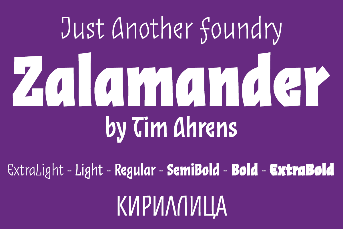 Zalamander Font preview